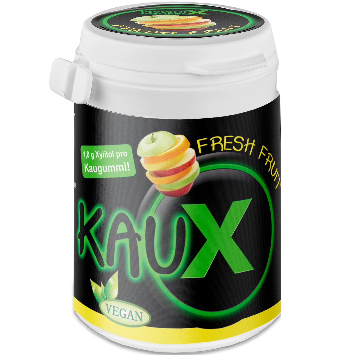 Natürliches Xylit-Kaugummi KAUX Fresh Fruit 40 Stk. 60g