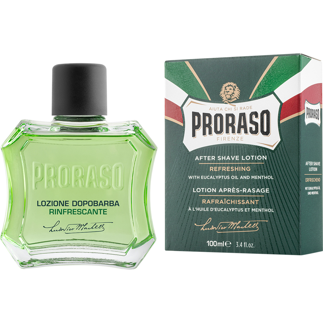 Aftershave Lotion PRORASO Green Eukalyptus & Menthol 100 ml