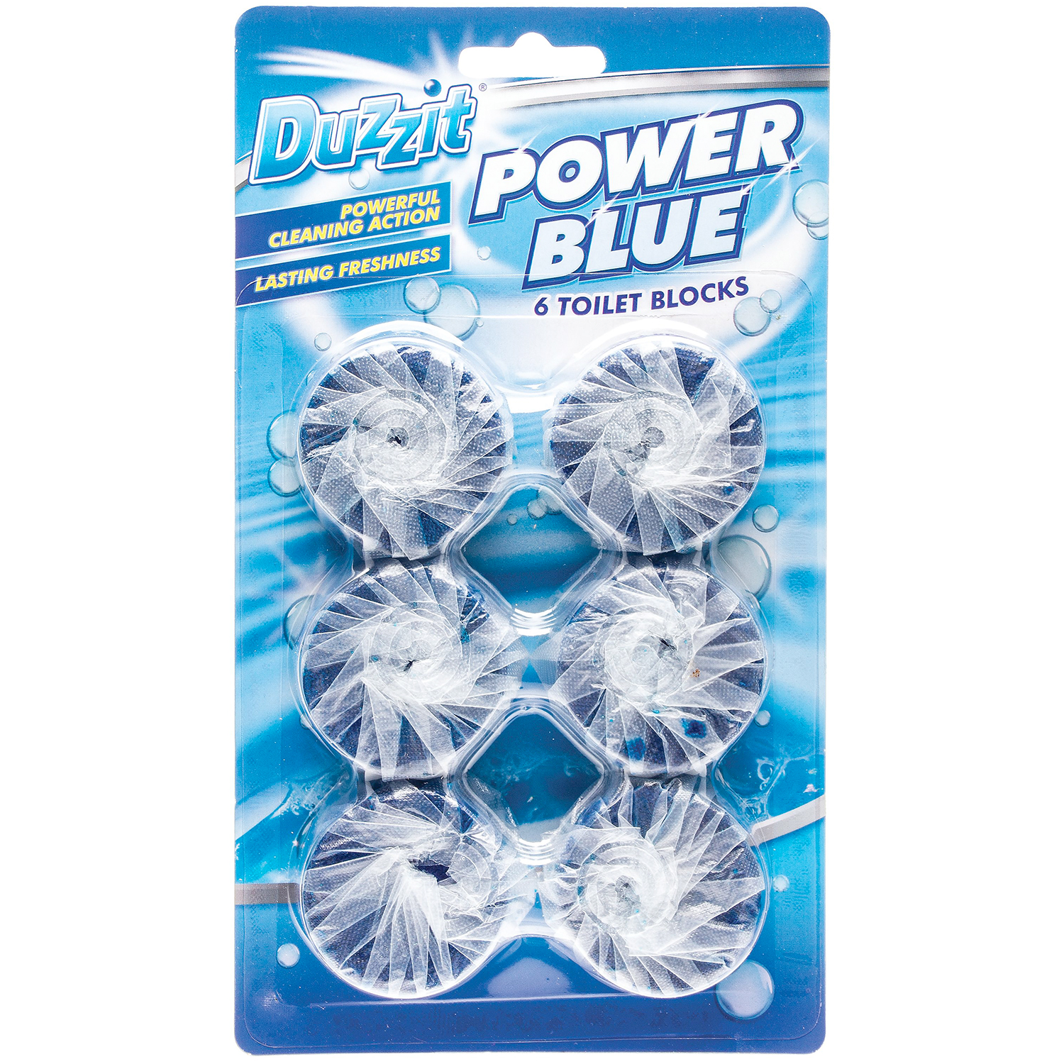 WC Toiletblokke til Cisterne 6 stk. DUZZIT Power Blue