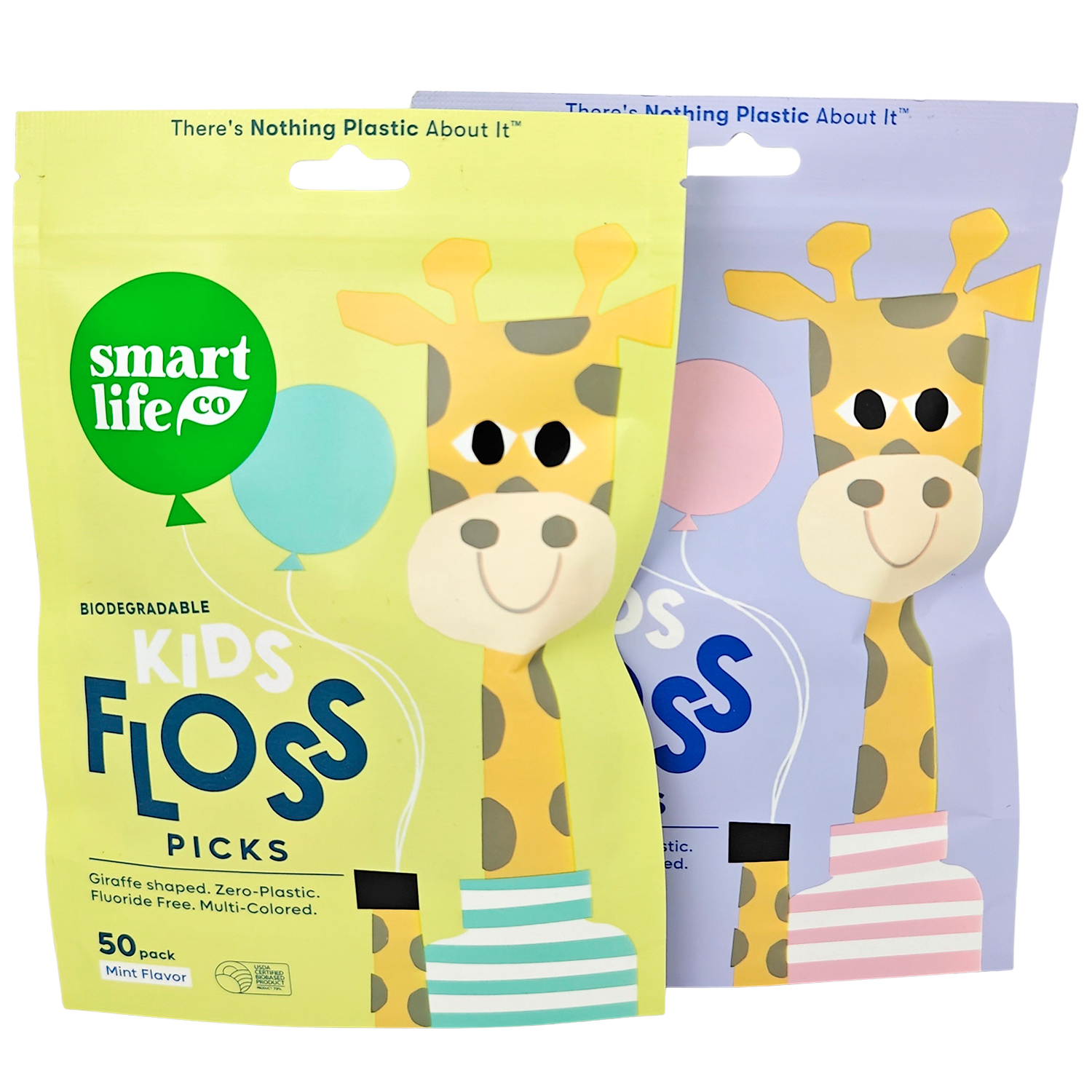 Nachhaltige Zahnseide für Kinder 50 Stk. SMARTLIFECO Zahnseide Mint