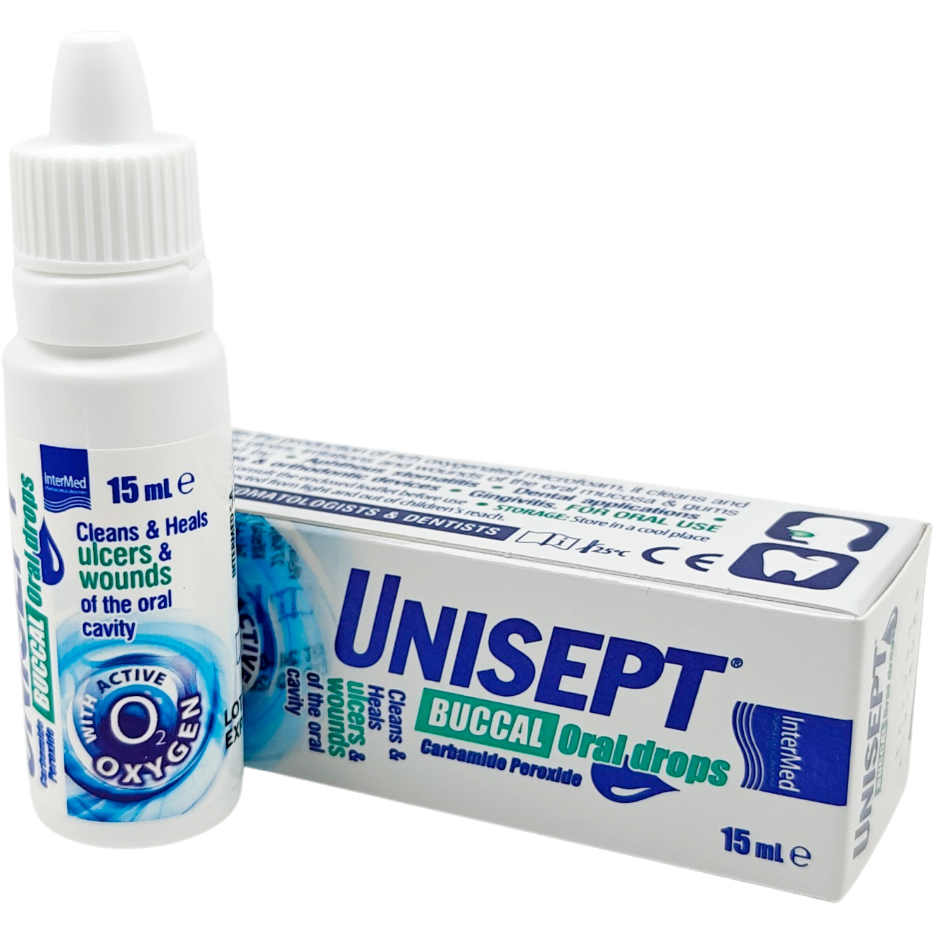 Unisept Active Oxygen Oral Drops gegen Mundgeschwüre 15 ml