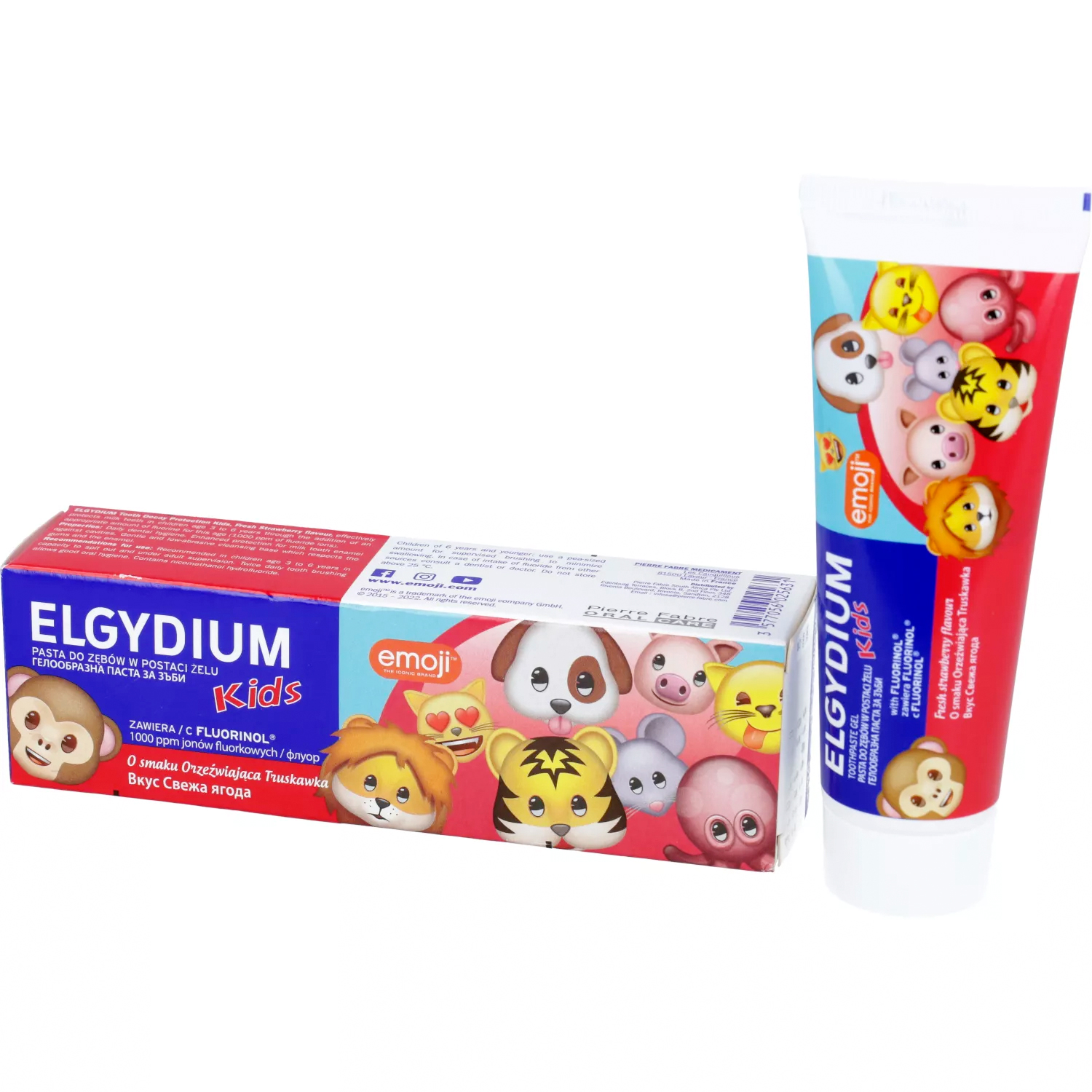 Kinderzahnpasta ELGYDIUM Emoji Kids Strawberry 50 ml