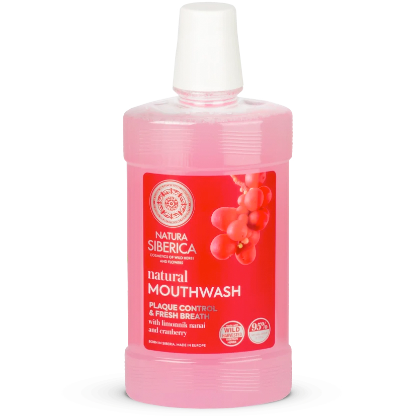 Naturlig Mundskyl NATURA SIBERICA Plaque Control & Freah Breath 500 ml