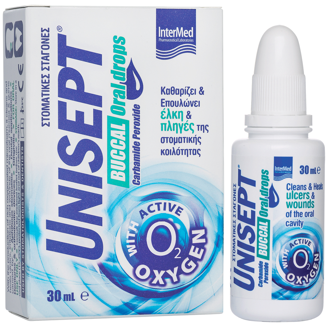 Unisept Active Oxygen Oral Drops gegen Mundgeschwüre, 30 ml