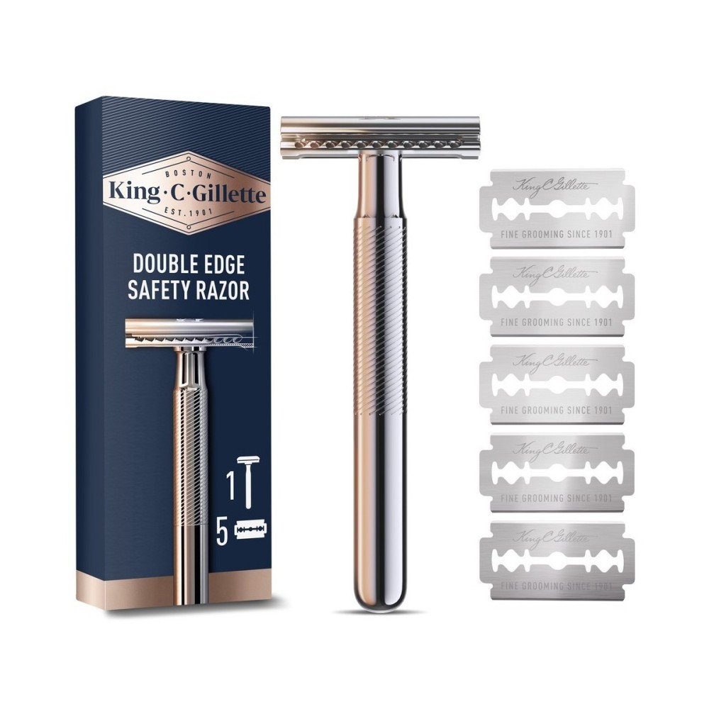 Gillette KING C. Barberskraber + 5 Barberblade