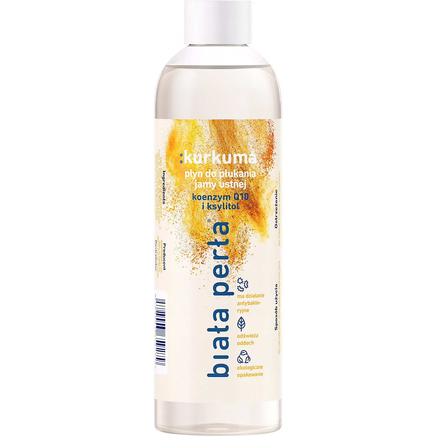 Mundspülung BIALA PERLA White Pearl Q10 & Kurkuma 250 ml