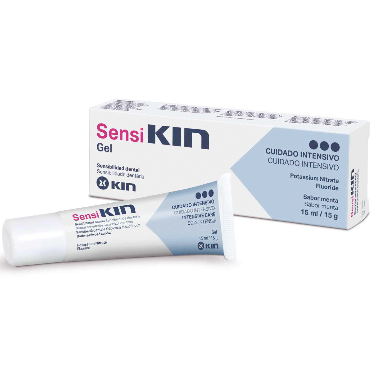 Gel gegen Zahnempfindlichkeit KIN Sensikin Kaliumnitrat 15 ml.