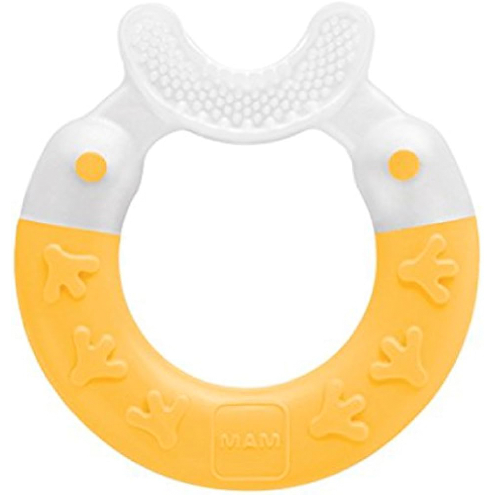 Beißring MAM Bite & Brush Teething Chews ab 3 Monaten. ORANGE