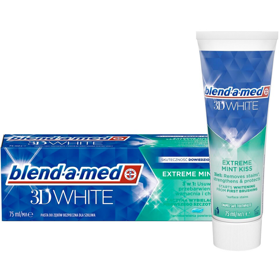 3D White Tandpasta BLEND-A-MED Extreme Mint Kiss 75 ml.