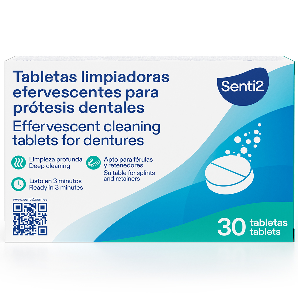 Rensetabletter til Protese SENTI2 Cleaning Tablets 30 stk.