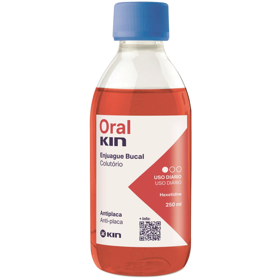 Hexetidin Mundskyl KIN OralKin Anti-Plaque 250 ml.