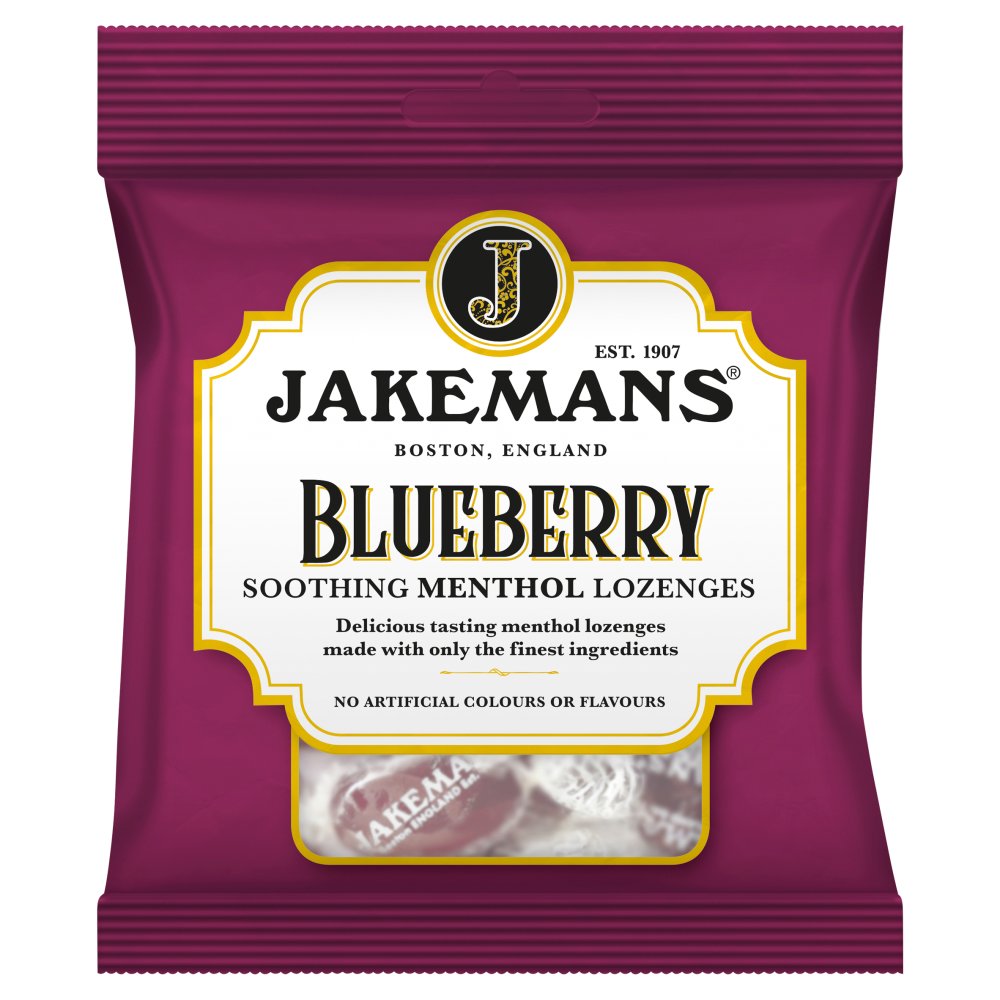 Jakemans Halspastiller Blueberry 73 gr.