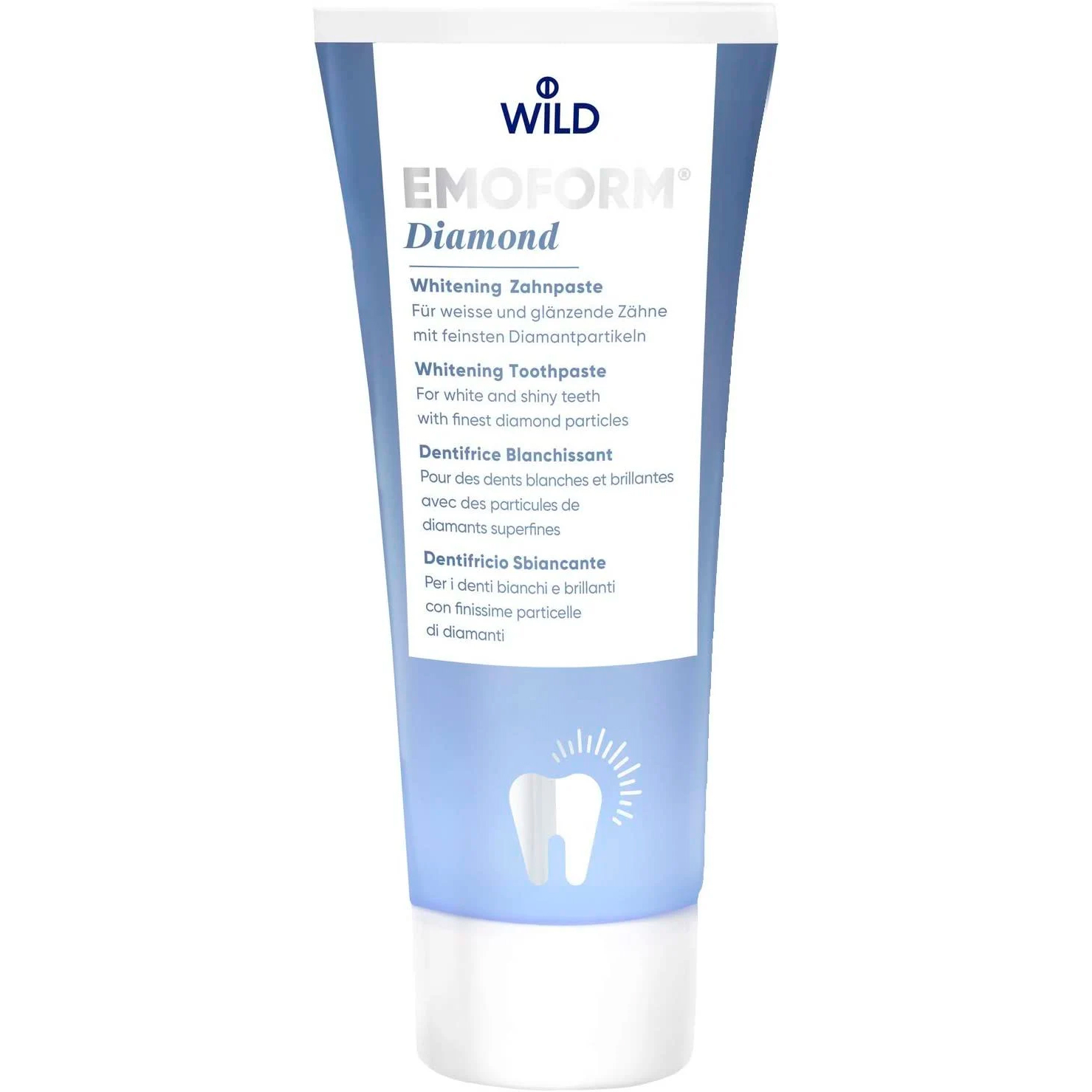 Zahnaufhellende Zahnpasta DR. WILD Emoform Diamantfluorid 75ml