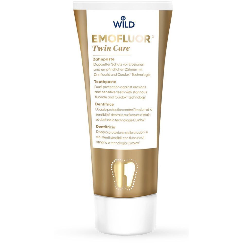 Zahnpasta gegen Eiscreme DR. WILD Emofluor Twin Care 75ml