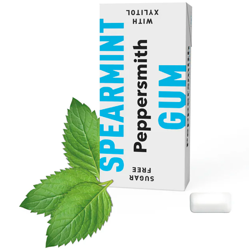 Xylitol Tyggegummi PEPPERSMITH Gum Spearmint 15g