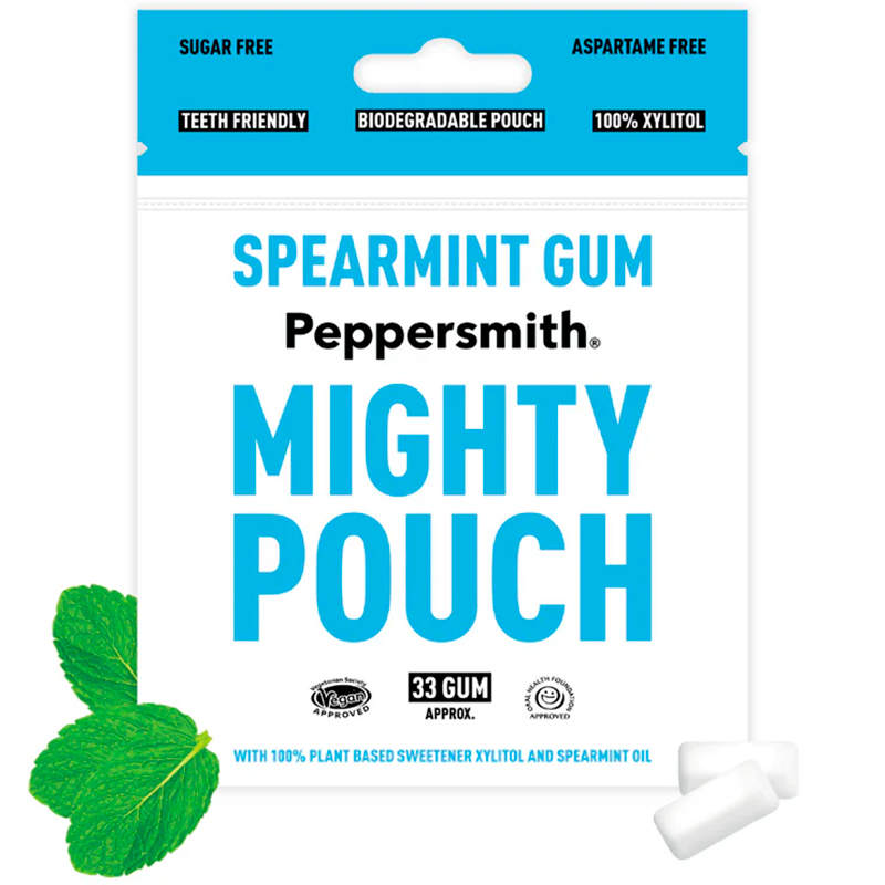 Xylitol Tyggegummi PEPPERSMITH Gum Spearmint 50g