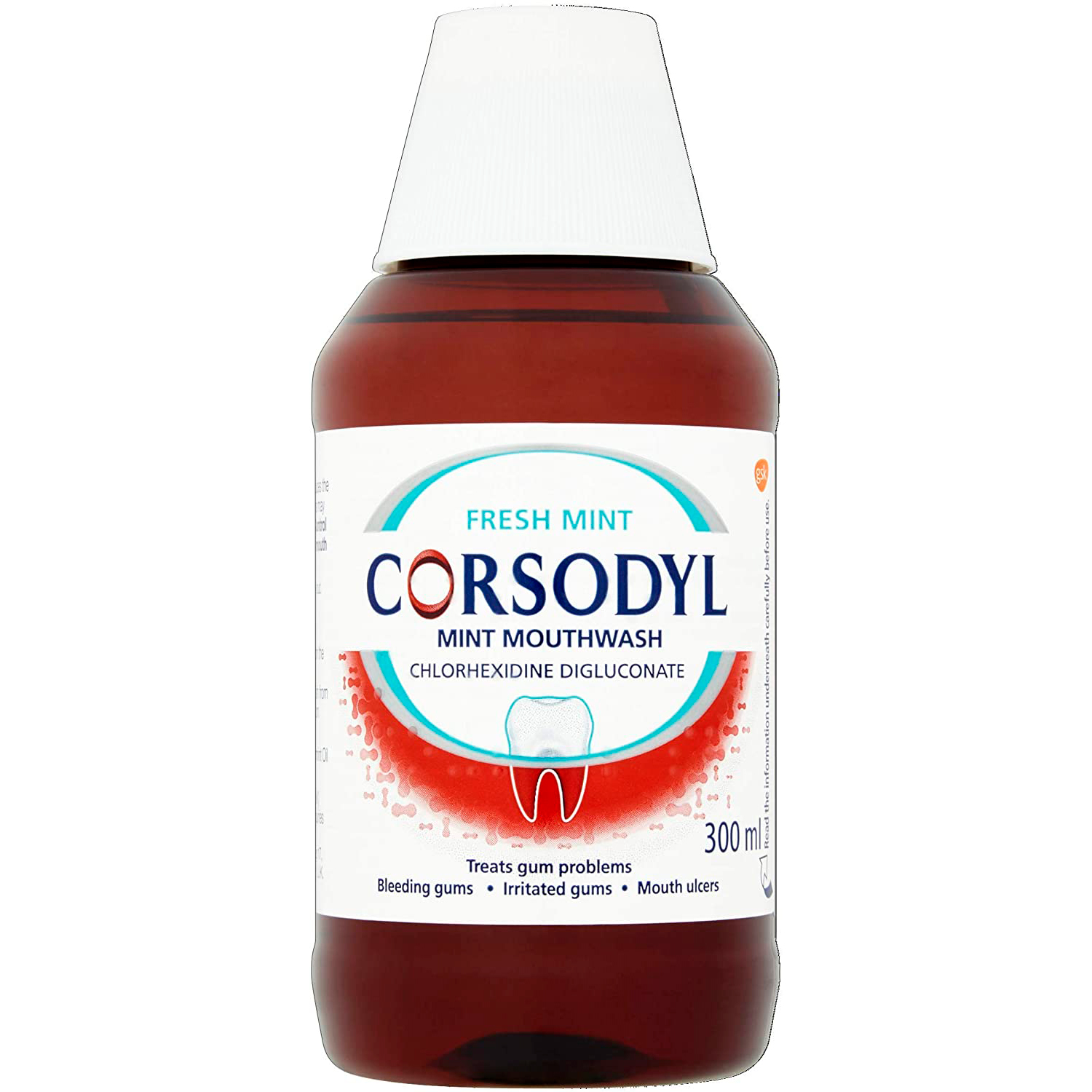 Chlorhexidin-Mundspülung 0,20 % CORSODYL Fresh Mint 300 ml.