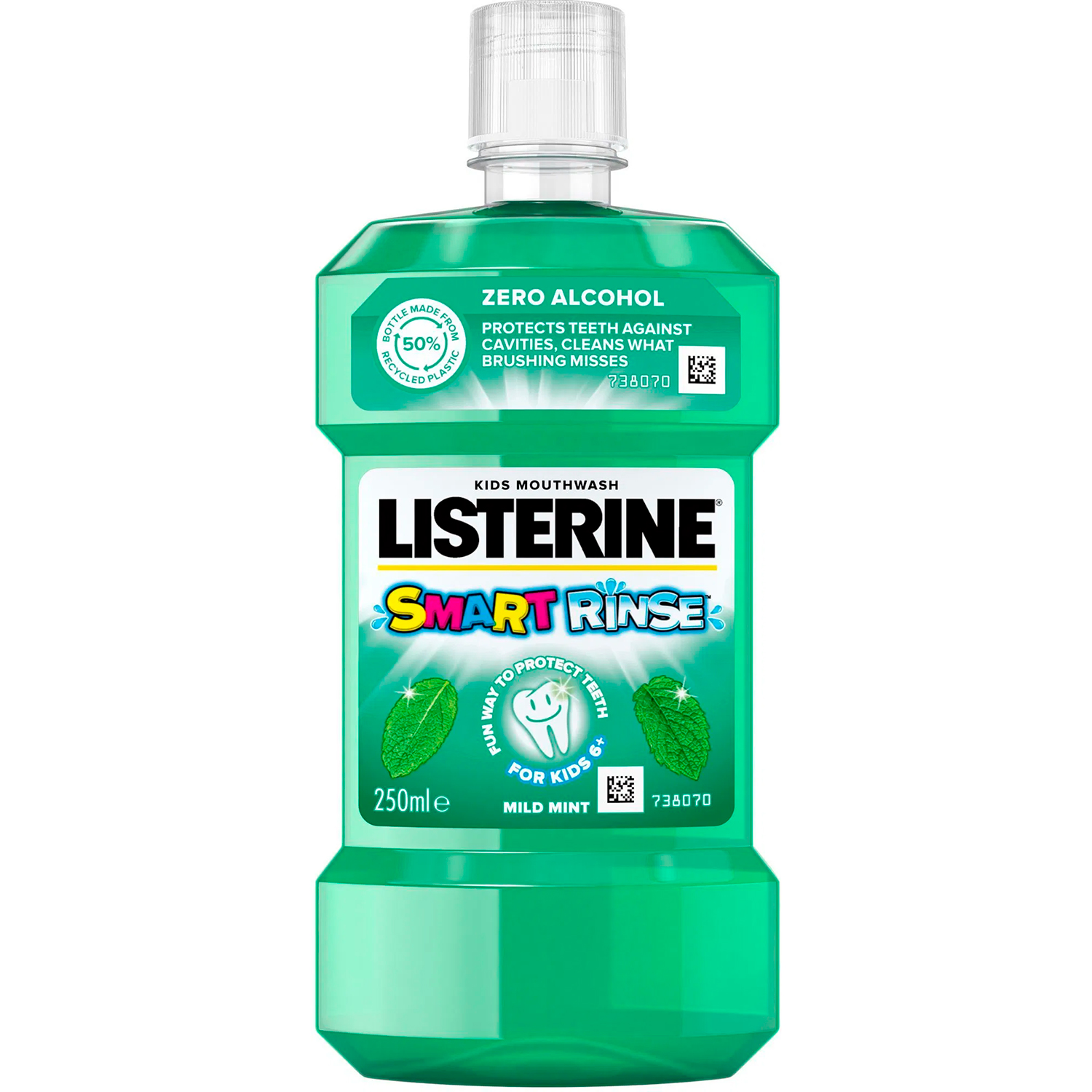LISTERINE Mundskyl til Børn Smart Rinse Mild Mint 250 ml.