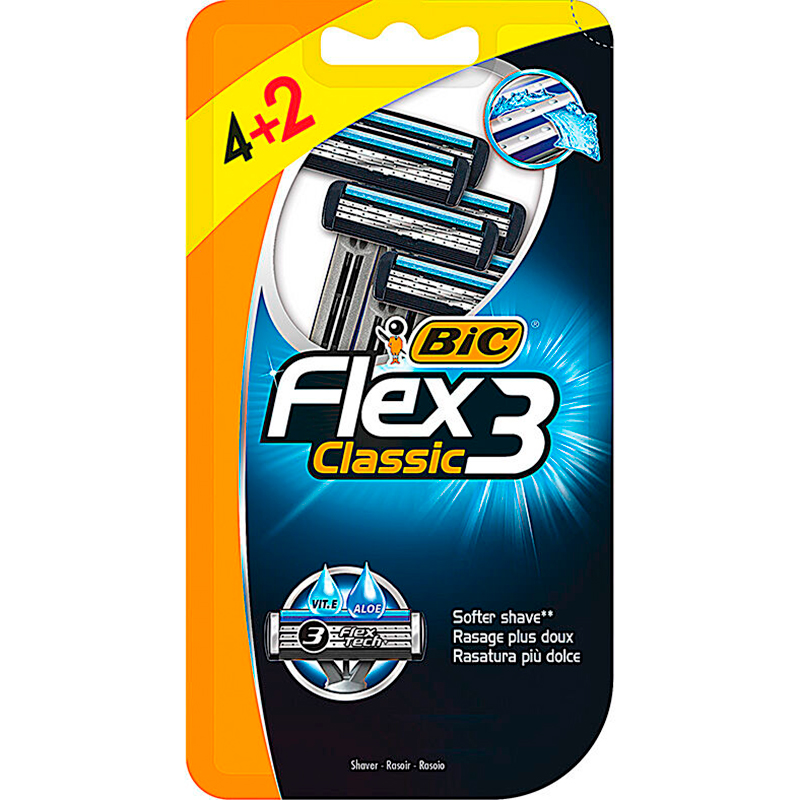 BIC Flex 3 Classic Einwegrasierer 6 Stk.