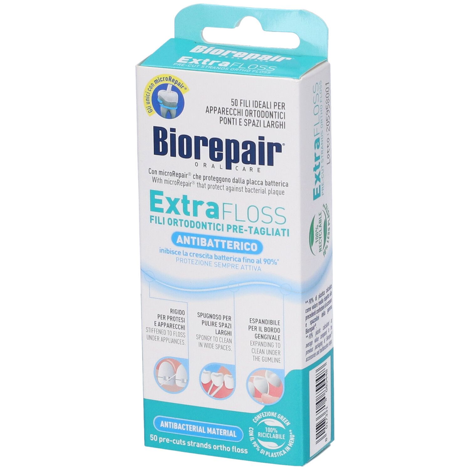 BIOREPAIR Kieferorthopädische Zahnseide ExtraFloss microRepairs 50 Stk.