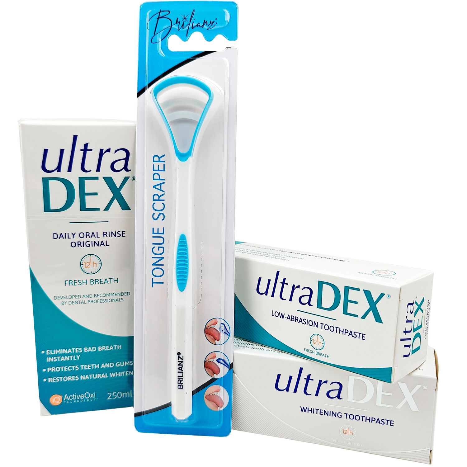 Paketangebot Mundgeruch ULTRADEX Zahnpasta & Mundspülung PINK