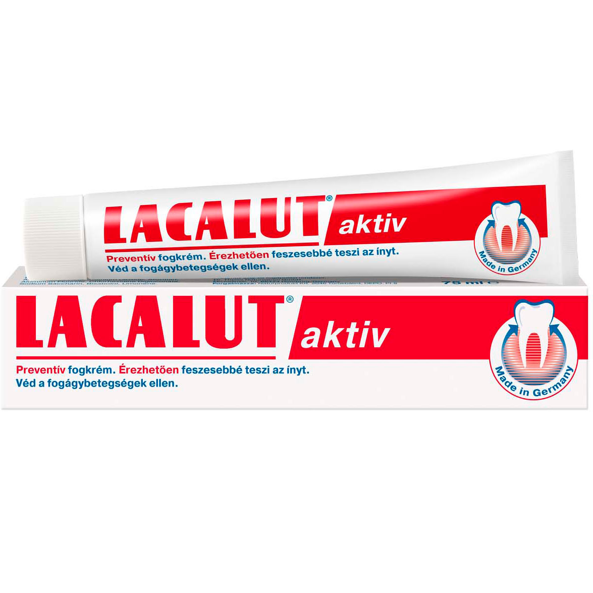 Paradentose Tandpasta LACALUT Aktiv Hydroxyapatit 75 ml