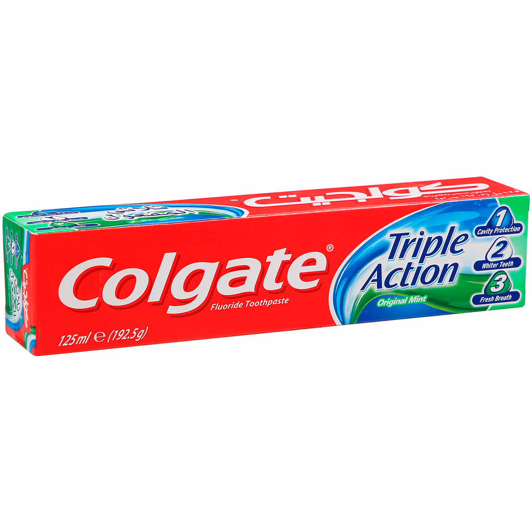 Colgate Tandpasta 125 ml Triple Action Original Mint