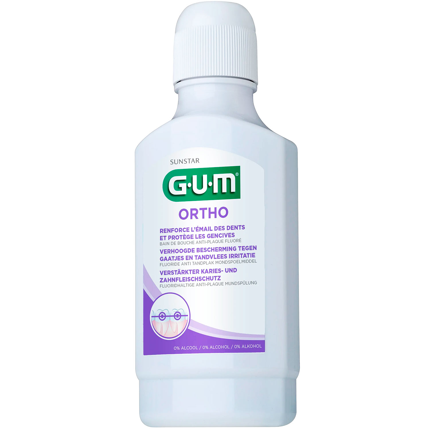 Ortodontisk Mundskyl GUM Ortho Anti Plaque 300 ml
