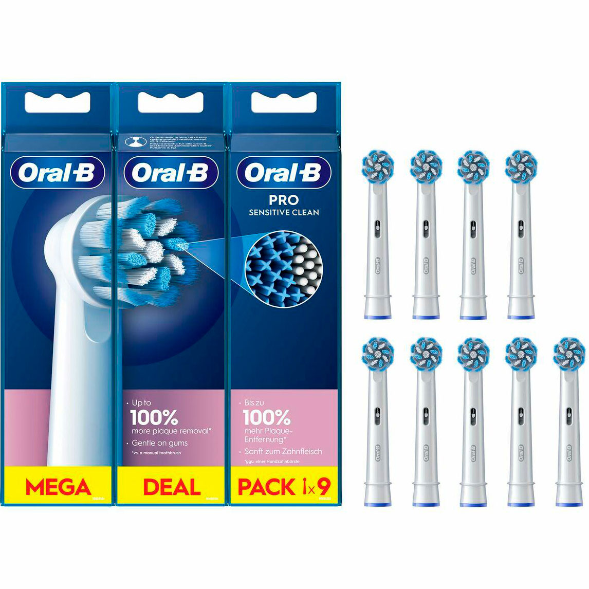 Oral-B 9-tlg. PRO Sensitive Clean Bürstenköpfe