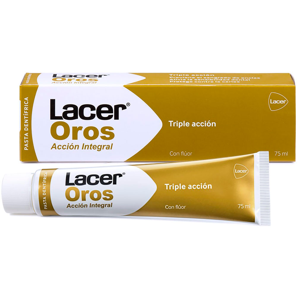 Zahnpasta Extra Fluor LACER Gold Oros 75 ml