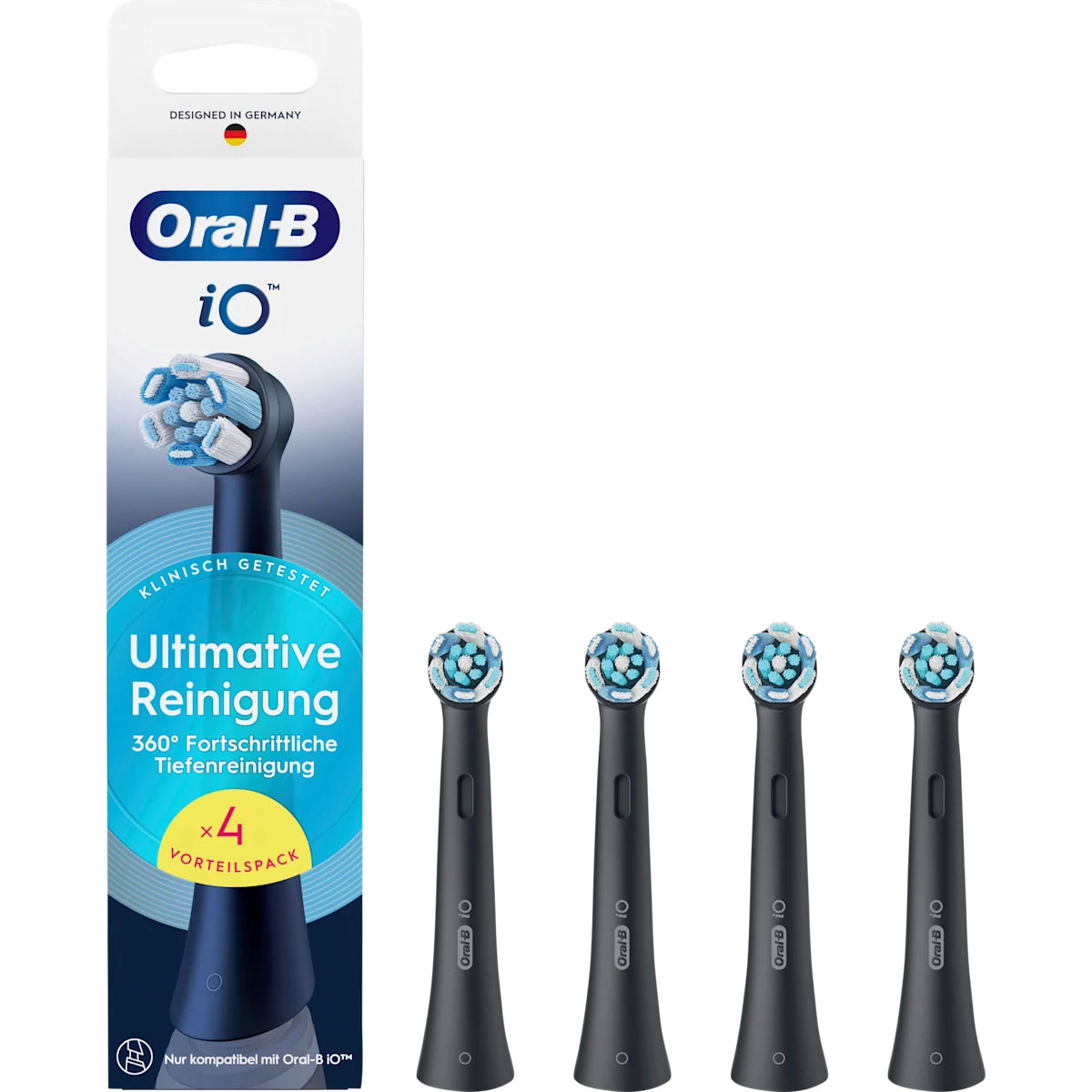Oral-B iO Ultimate Clean Bürstenköpfe 4 Stk. Black