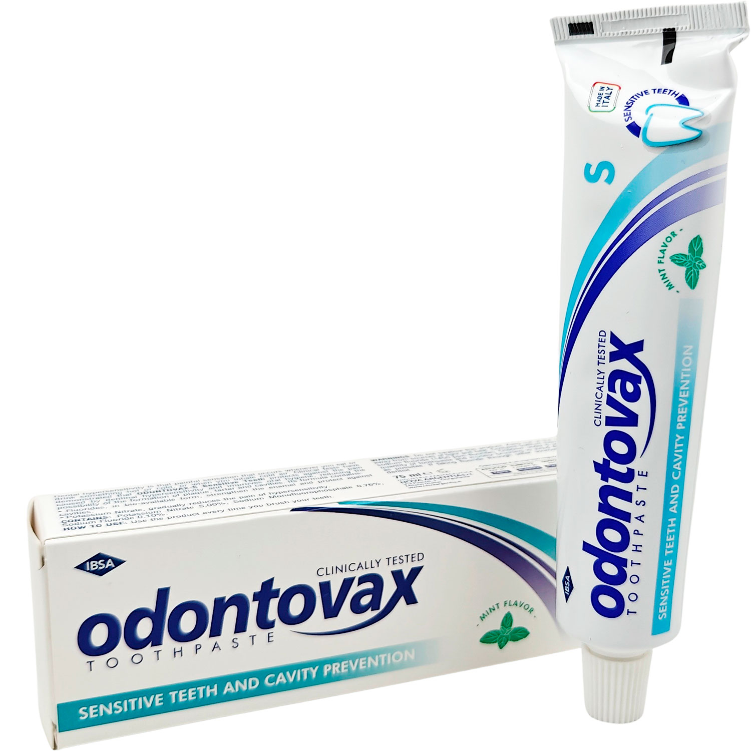 Odontovax Zahnpasta Sensitive Teeth und Kariesvorbeugung, 75 ml