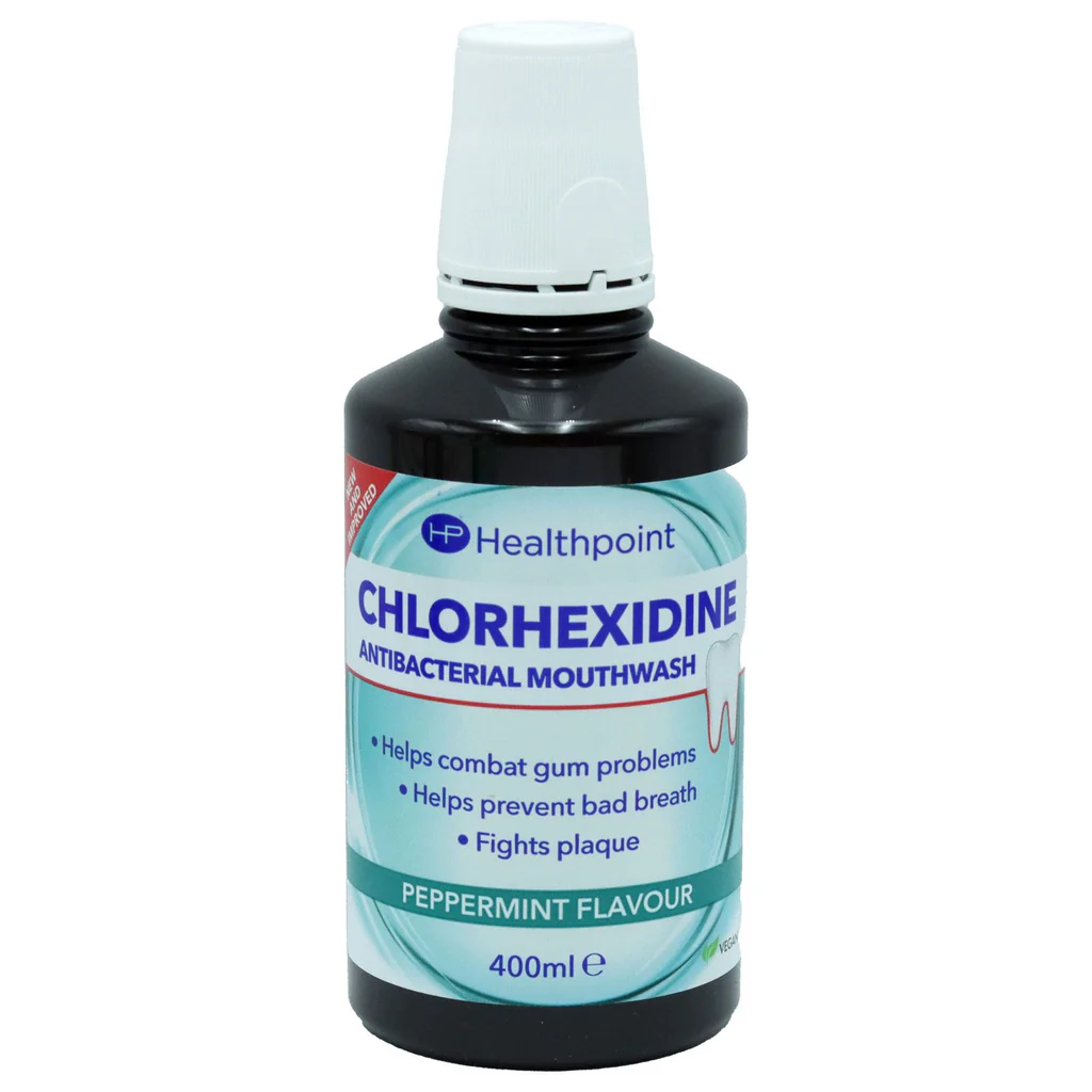 Klorhexidin Mundskyl 0.20 % HEALTHPOINT Peppermint 400 ml.
