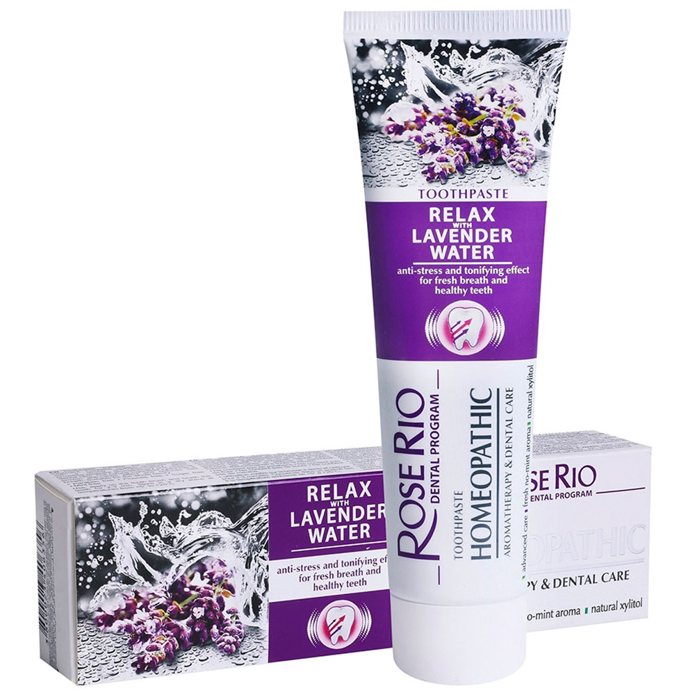 Homöopathische Zahnpasta Rose Rio Bio-Lavendelwasser