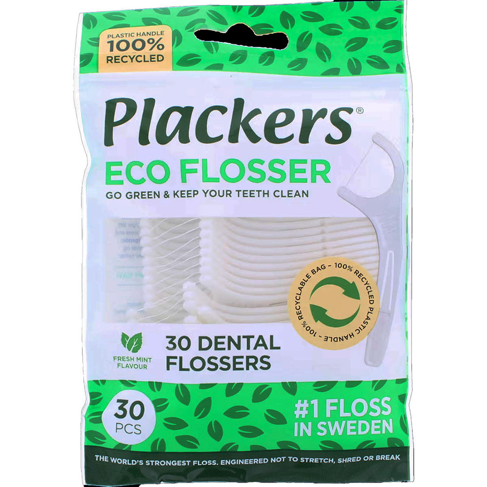 Plackers ECO Flosser Zahnseide Fresh Mint 30 Stück