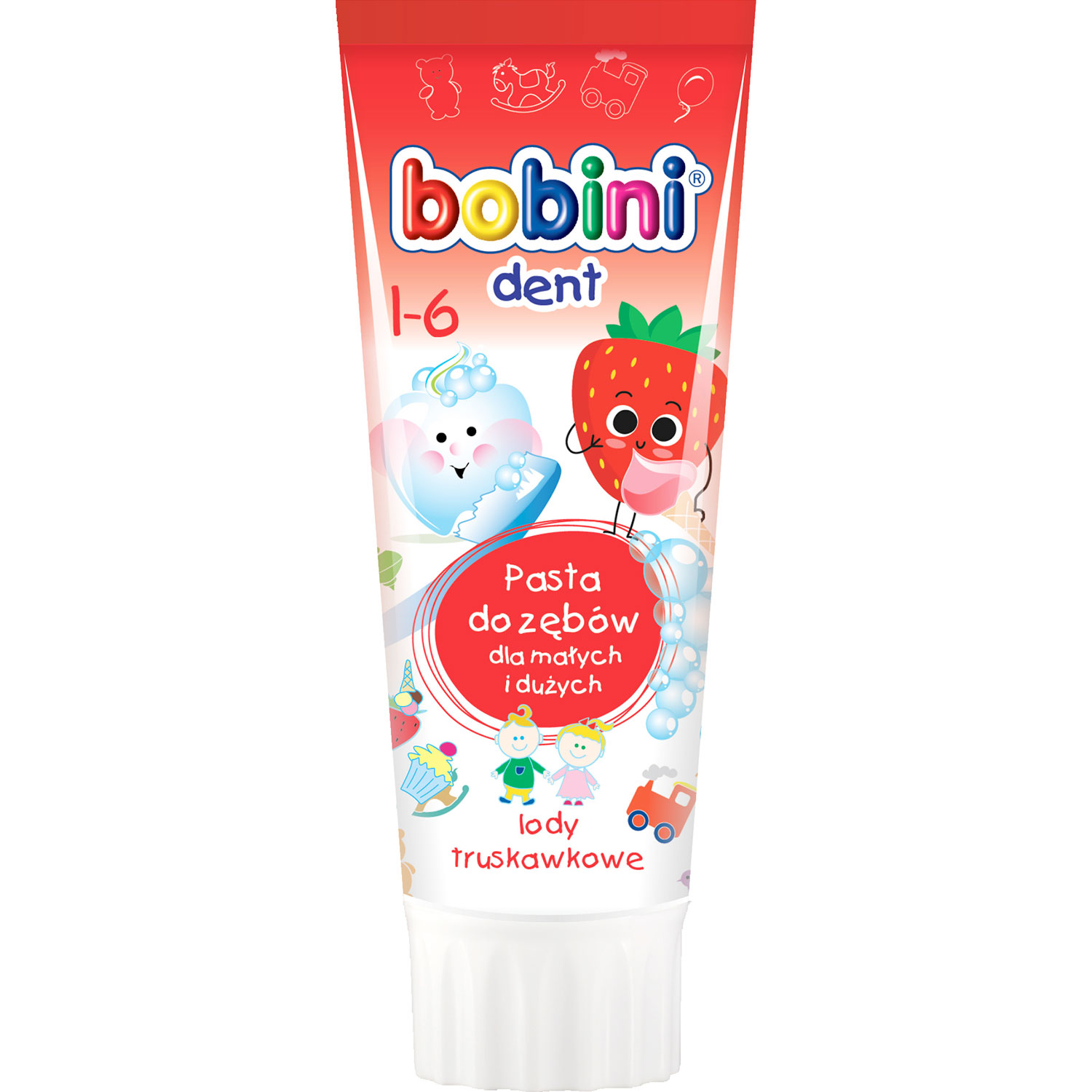 Børnetandpasta BOBINI Kids Strawberry 75 ml