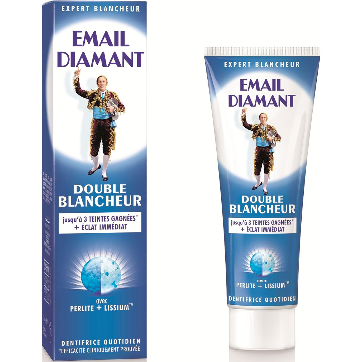 Zahnaufhellende Zahnpasta EMAIL DIAMANT Double Blancheur Zahnpasta 75 ml.