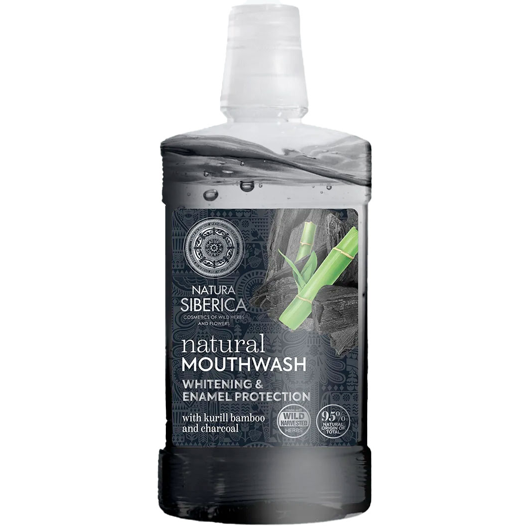 Naturlig Whitening Mundskyl NATURA SIBERICA Charcoal 500 ml - Natura Siberica Mundskyl