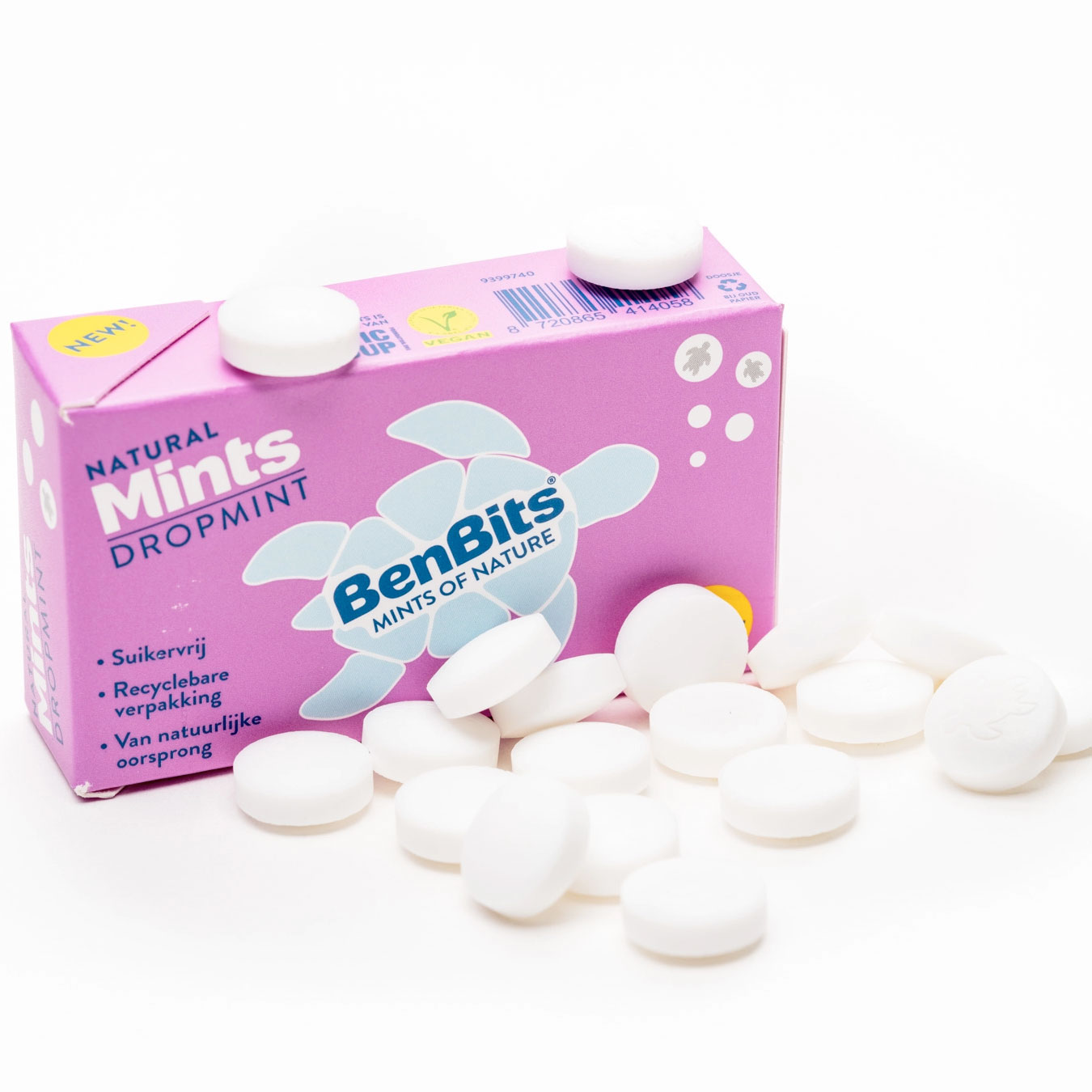 Naturlige Mint Tabletter BENBITS Dropmint Liquorice 30g