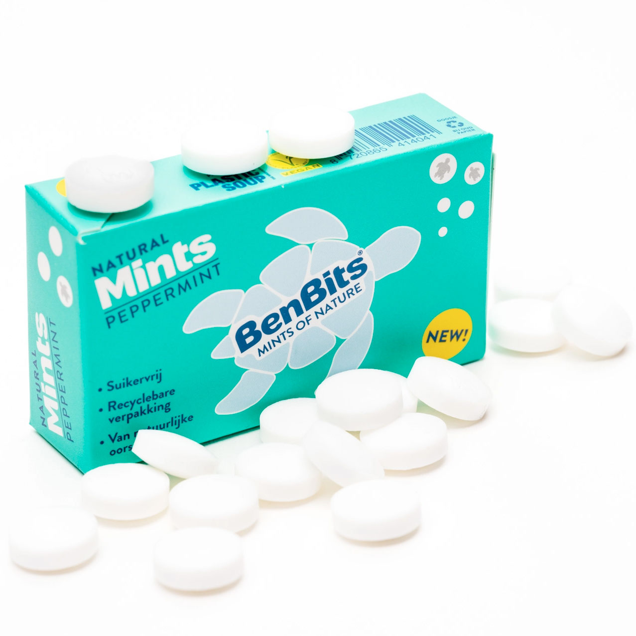 Naturlige Mint Tabletter BENBITS Dropmint Peppermint 30g