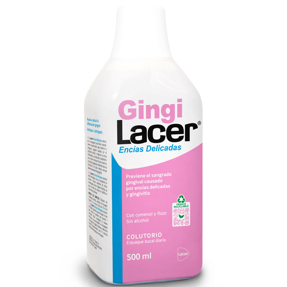 Mundwasser Zahnfleischbluten Gingi LACER 500 ml