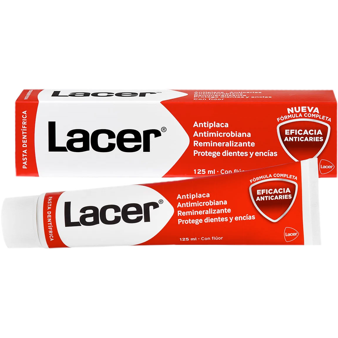 Zahnpasta Extra Fluorid LACER AntiPlaque 125 ml