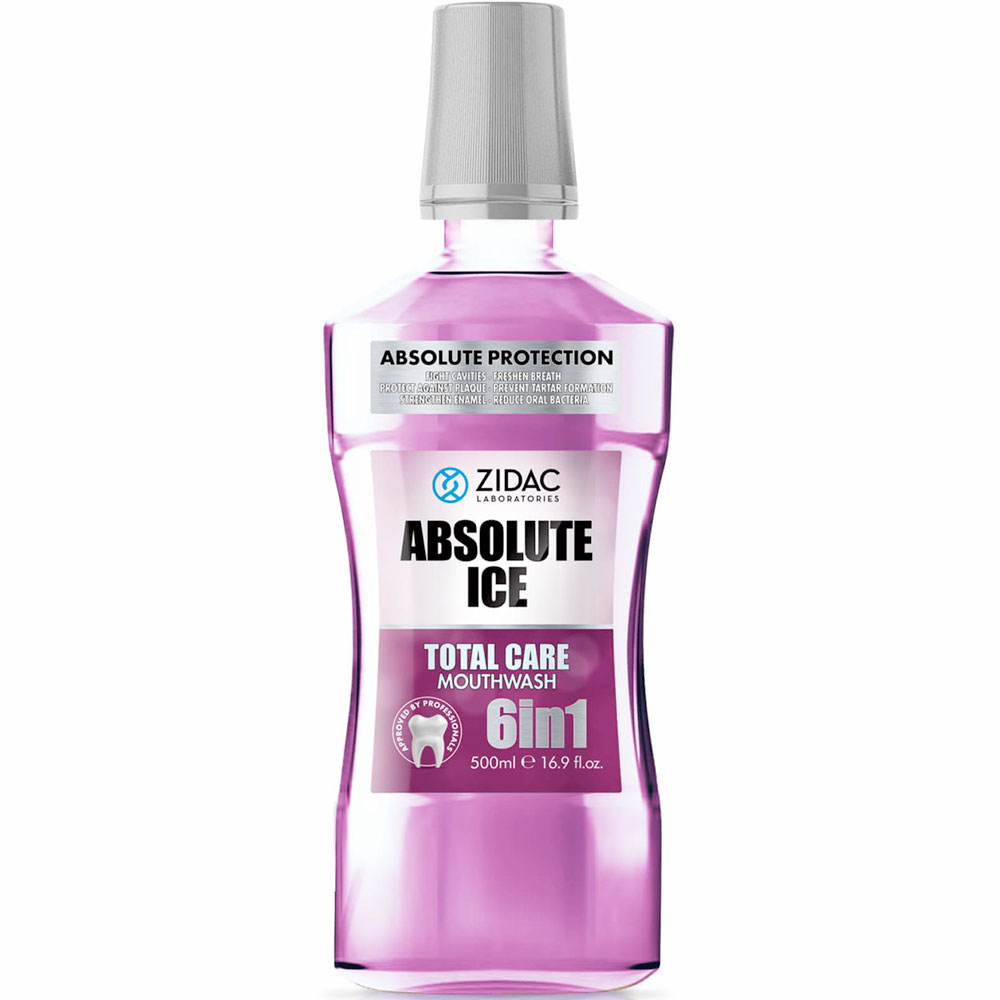 ZIDAC Mundskyl Total Care 6-in-1 Absolute Ice 500 ml - Zidac Laboratories