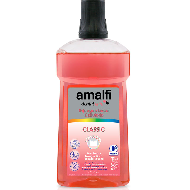 Alkoholfri Fluor Mundskyl AMALFI Classic 500 ml