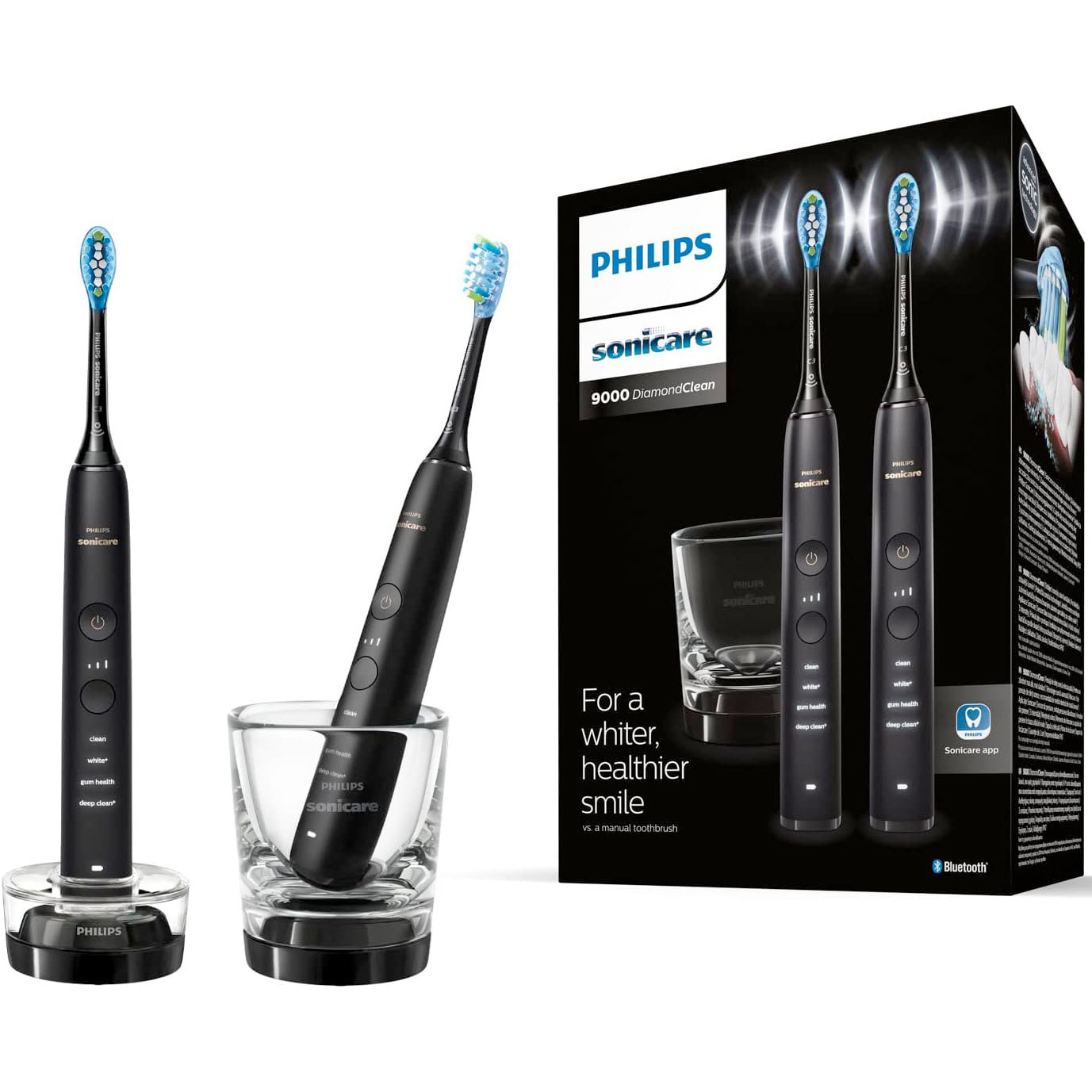 Philips Sonicare DiamondClean 9000 DUO Elektrische Zahnbürste BLACK