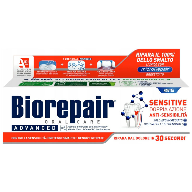 Hydroxylapatit-Zahnpasta BIOREPAIR Advanced Sensitivity 75 ml