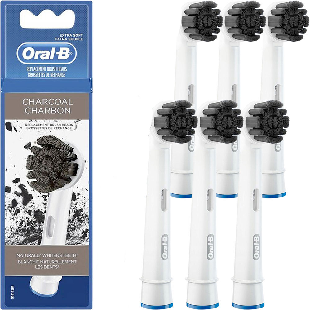 Oral-B Originale Børstehoveder 6 stk. PureClean Charcoal