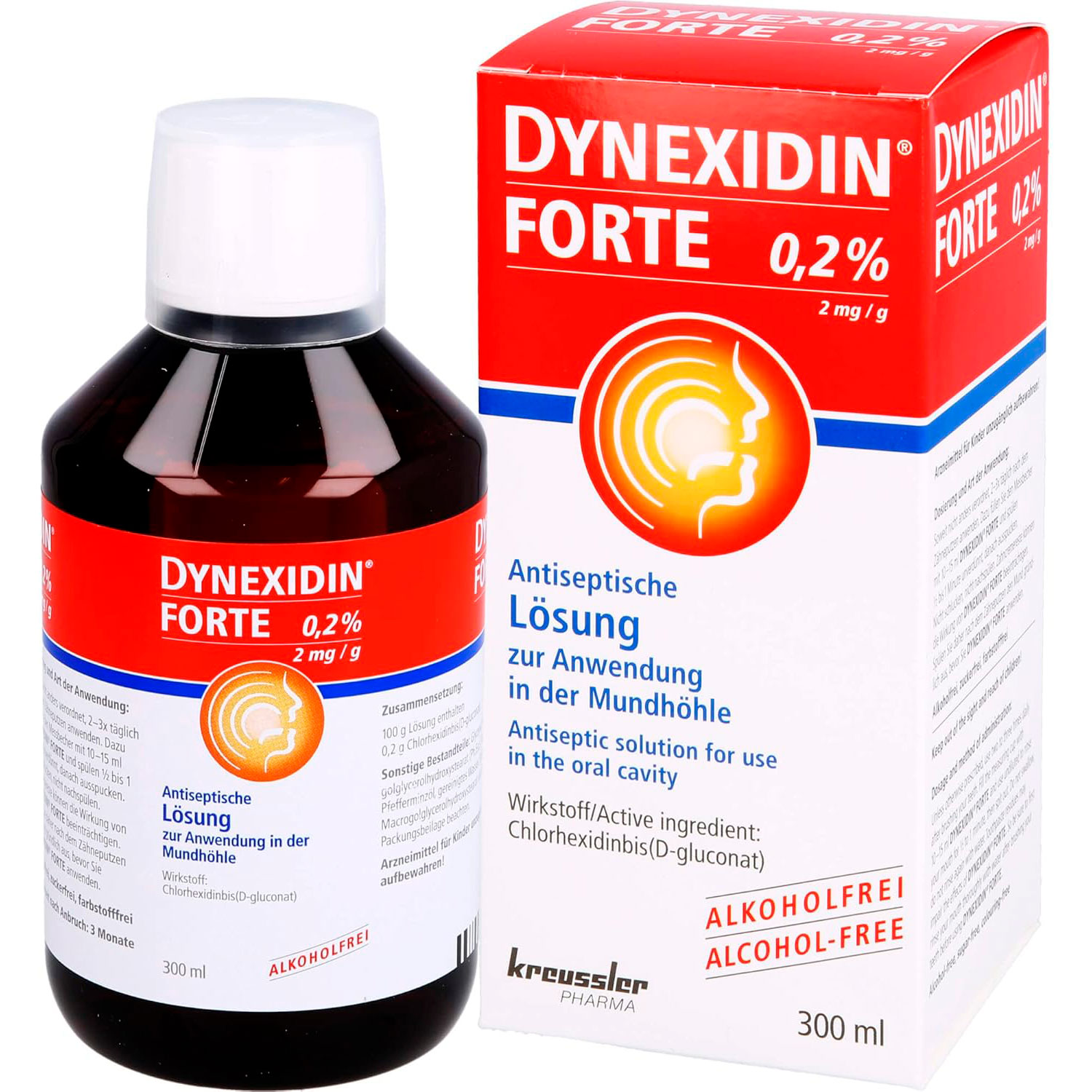 Chlorhexidin Mundspülung 0,20% DYNEXIDIN Forte 300 ml