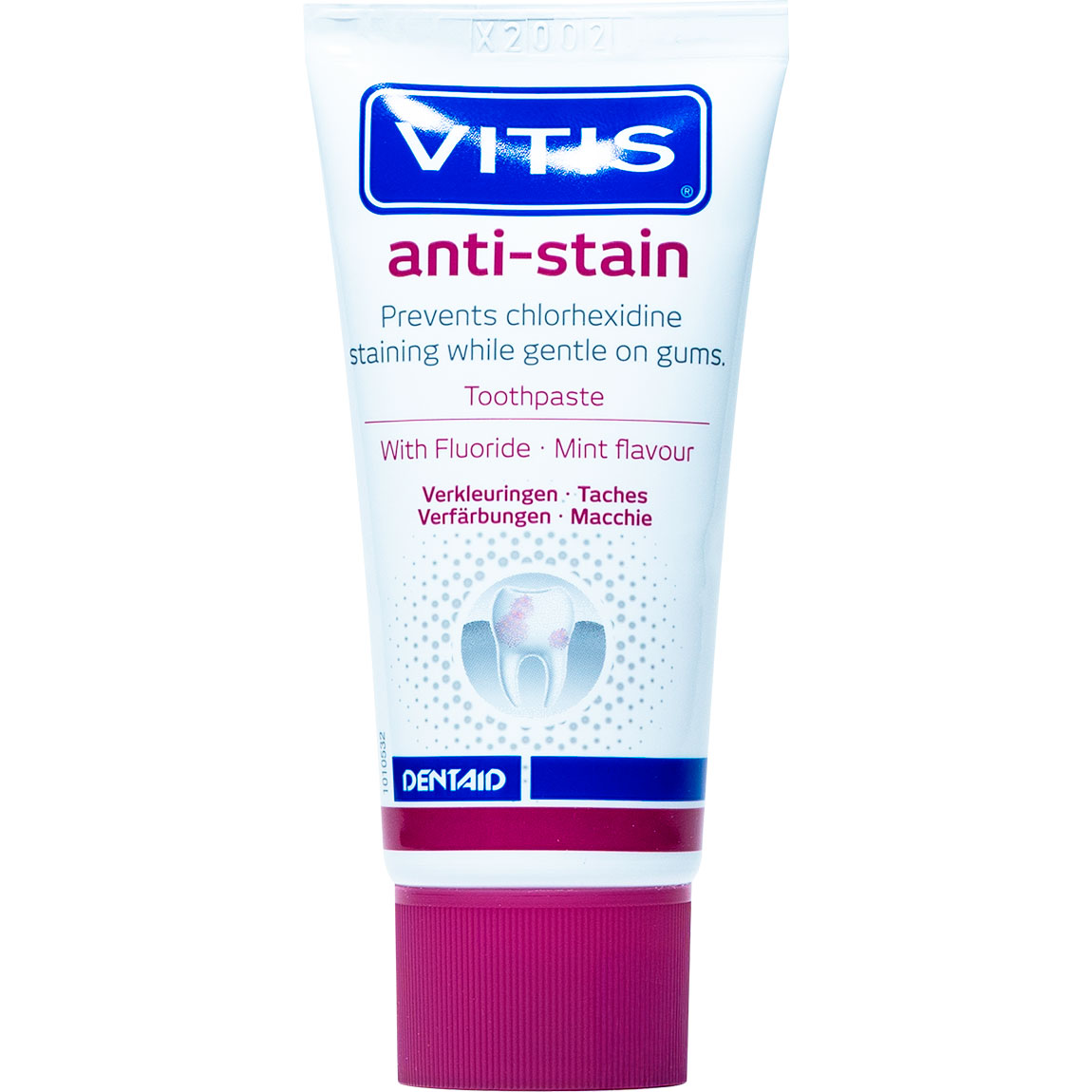 Tandblegning Tandpasta mod Klorhexidin-pletter VITIS Anti-Stain 50 ml