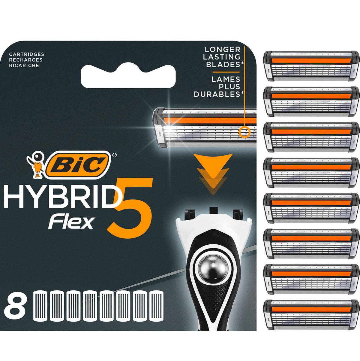 BIC Hybrid 5 Flex 8 Stk. Rasierklingen